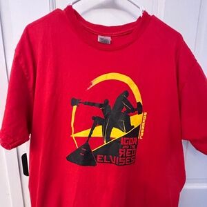 Red Elvises Band T-Shirt Large